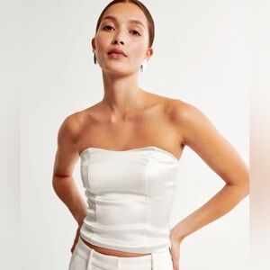 Abercrombie & Fitch Satin Corset Top